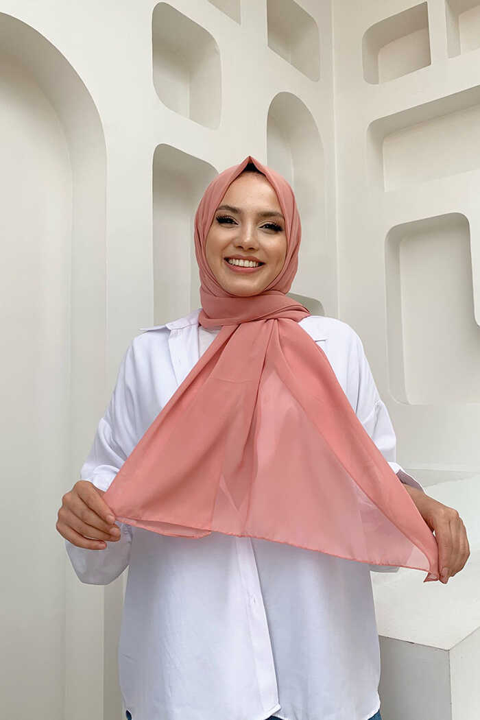 2019 Chiffon Hijab Light Dusty Rose