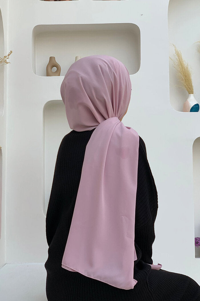 2050 Medina Silk Hijab Dusty Rose