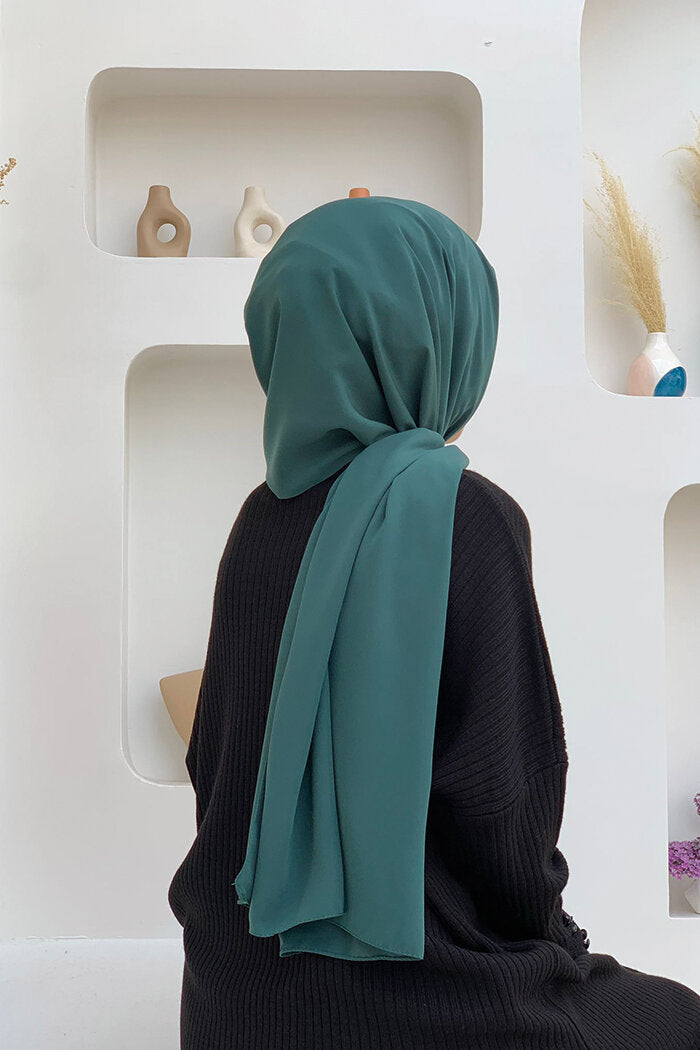 2050 Medina Silk Hijab Emerald