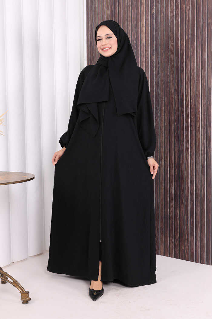 Prayer Dress with Matching Hijab 3857 Black