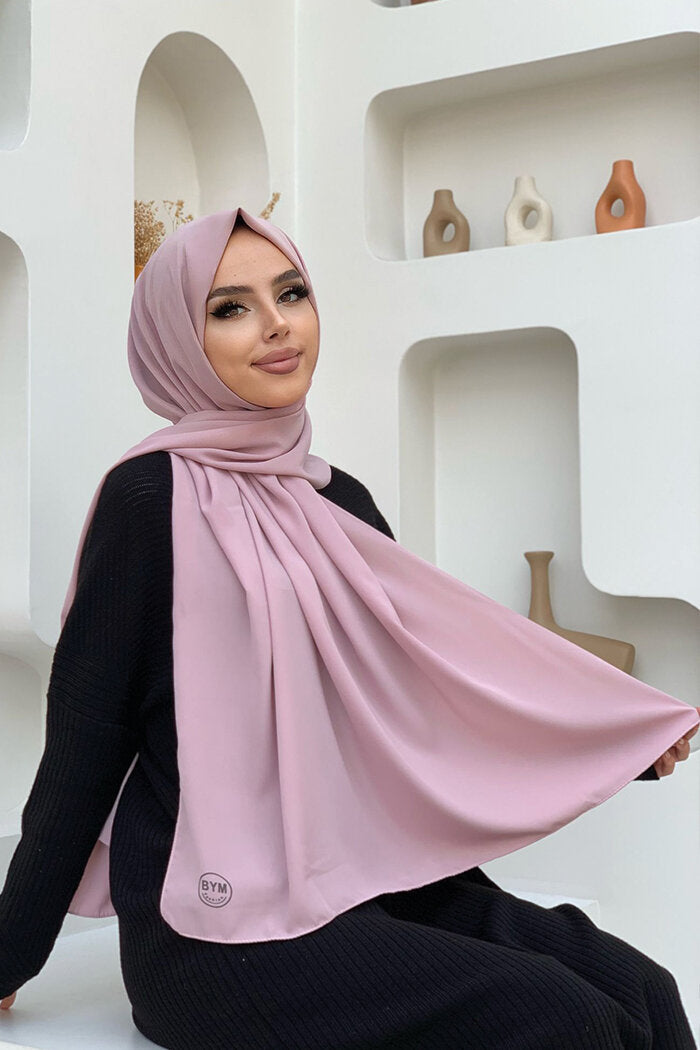 2050 Medina Silk Hijab Dusty Rose
