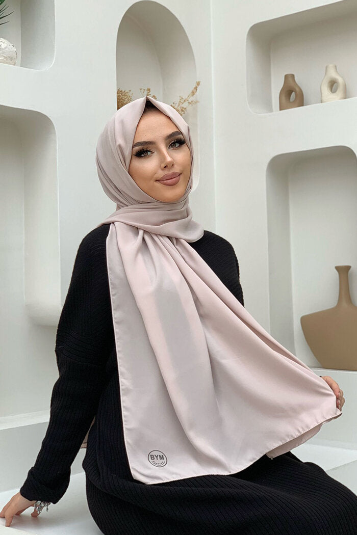 2050 Medina Silk Hijab Stone