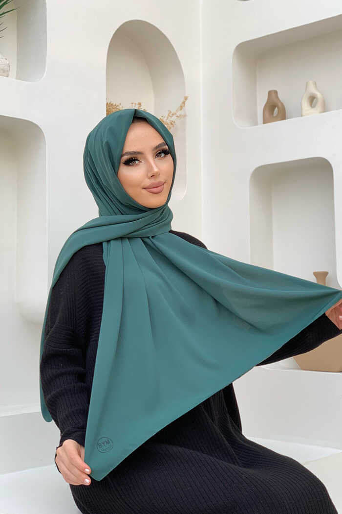 2050 Medina Silk Hijab Emerald