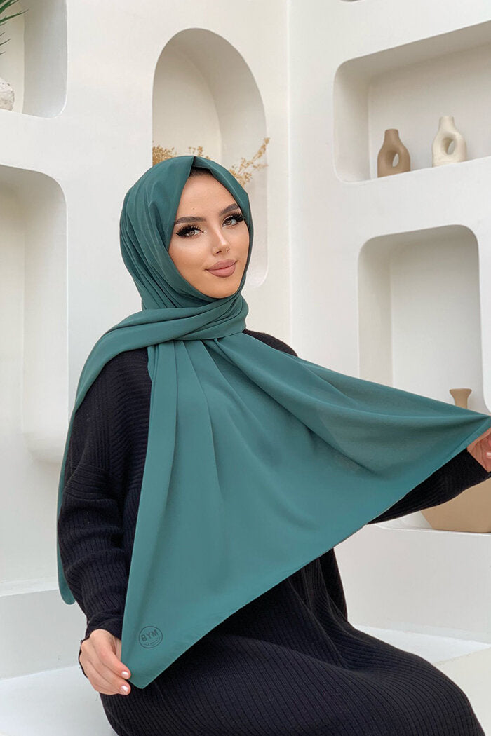 2050 Medina Silk Hijab Emerald