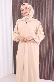 Prayer Dress with Matching Shawl 3857 Stone view 5