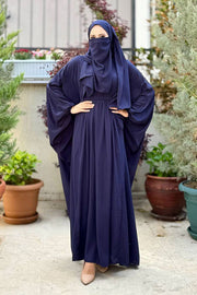 6038 Umrah Dress with Shawl and Niqab – Navy, view 3