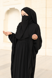 6038 Umrah Dress with Shawl and Niqab – Black, view 5
