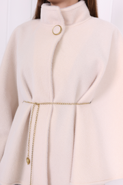 Chain-Belt Batwing Poncho 70032 Stone - view 7