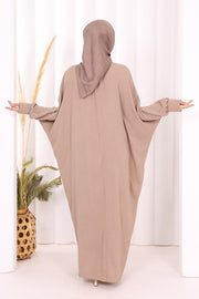 Relaxed Button-Front Dress 7910 Mink - view 6