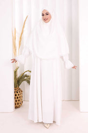 Lace-Detailed Ruffle Prayer Dress 6061 Ecru - view 2