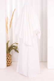 Lace-Detailed Ruffle Prayer Dress 6061 Ecru - view 4