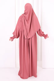 Lace-Detailed Prayer Dress 6095 Dusty Rose view 4