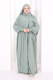 Lace-Detailed Prayer Dress 6095 Mint view 2