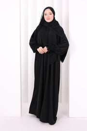 Lace-Detailed Prayer Dress 6095 Black - view 3
