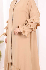 Hajj & Umrah Abaya and Shawl Set 70018 Stone - view 6