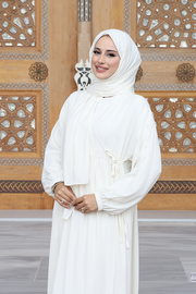 Shawl Wrap Prayer Dress 6027 Ecru view 2