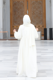 Shawl Wrap Prayer Dress 6027 Ecru view 4