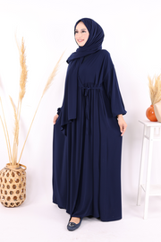Shawl Wrap Prayer Dress 6027 Navy view 2