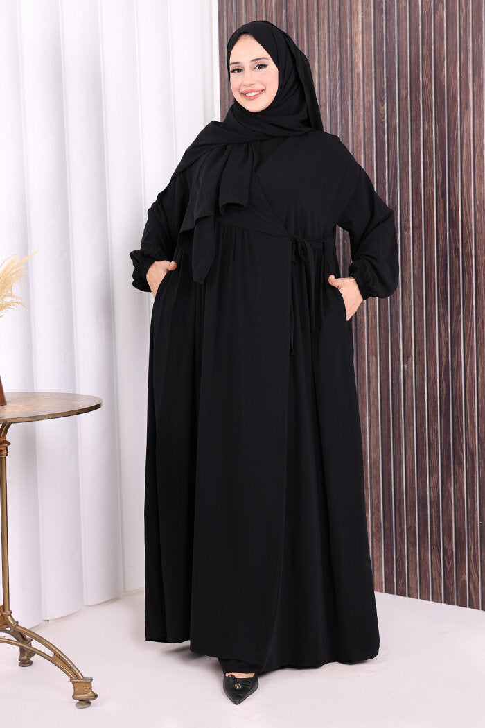 Shawl Wrap Prayer Dress 6027 Black