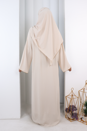 Crystal-Embellished Abaya 7091 Stone