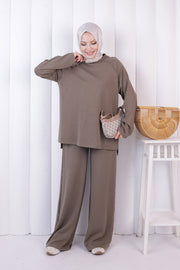 Modest Tunic and Trouser Set 1213 Khaki — view 1