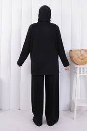 Modest Tunic and Trouser Set 1213 Black — view 3