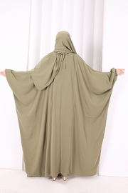 6038 Umrah Dress with Shawl and Niqab – Khaki, view 4