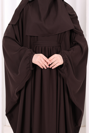 6038 Umrah Dress with Shawl and Niqab – Brown, view 5