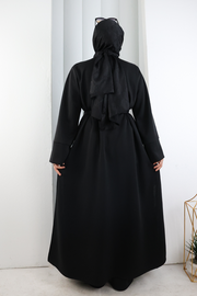 Long-Cardigan Three-Piece Set 8716 Black