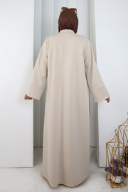 Long-Cardigan Three-Piece Set 8716 Stone