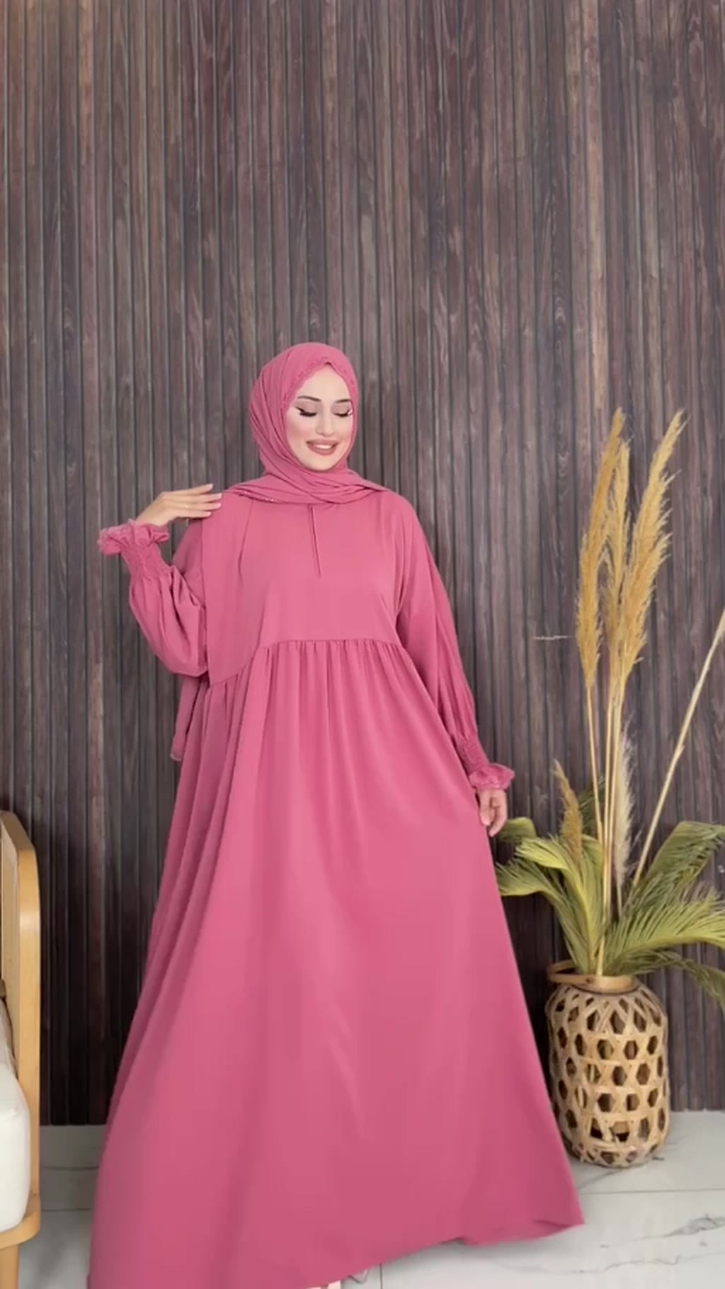 Gül Kurusu Namaz Elbisesi